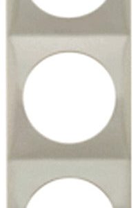 Cornice per prese Berker Integro a 3 vie - Antracite